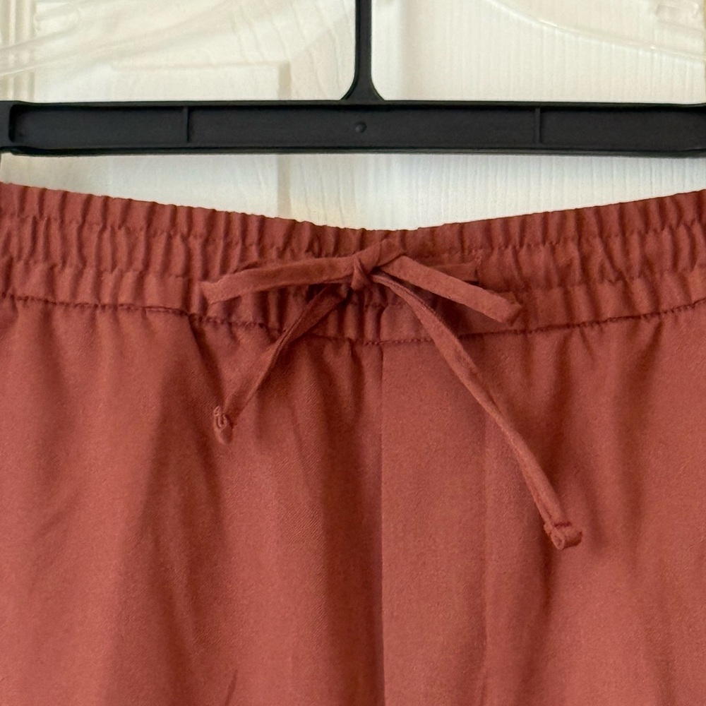 NWOT H&M Men's Drawstring Chinos in Rust Brown - Picture 2 of 4